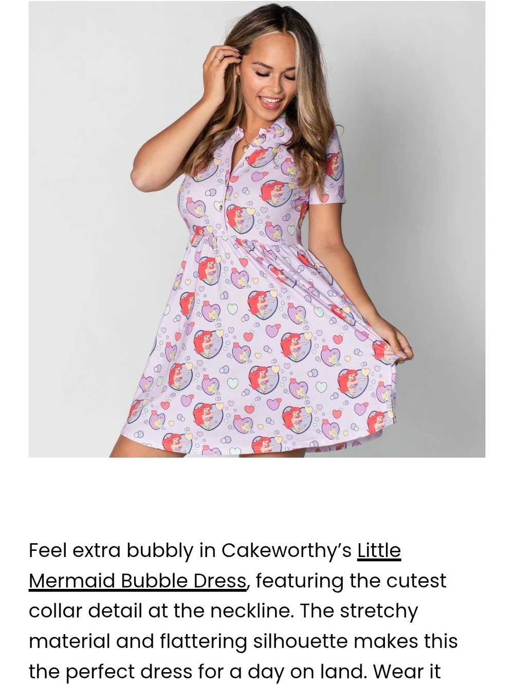 Cakeworthy Ariel Little Mermaid Dress